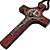 Crucifixo de São Bento em Madeira Pau Brasil com Cristo - 6 cm - A Dúzia - Cod.: 7287 - Imagem 3