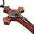 Crucifixo de São Bento em Madeira com Cristo - 8 cm - A Dúzia - Cod.: 8260 - Imagem 2