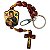 Chaveiro Dezena em Madeira de Nossa Senhora do Perpétuo Socorro - com Mosquetão - Pacote com 3 peças - Cód.: 2447 - Imagem 1