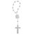 Dezena de Plástico do Sagrado Coração de Jesus e Nossa Senhora Aparecida - Cor Branco - A Dúzia - Cód. 8899 - Imagem 1