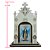 Mini Oratório Capela de Nossa Senhora das Graças em MDF - 13 cm - O Pacote com 3 Peças - Cód.: 8185 - Imagem 2