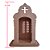 Oratório Capela em MDF Crú - 22 cm - O Pacote com 3 Peças - Cód.: 9024 - Imagem 2