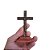 Mini Cruz de Mesa em Metal com Base em Madeira - 9 cm - O Pacote com 3 Peças - Cód.: 9926 - Imagem 3