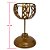 Castiçal Litúrgico para Altares em Metal Dourado - 20 cm - A Peça - Cód.: 8288 - Imagem 4