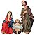 Presépio 3 Peças 20 cm - Texturizado - Colorido - O Conjunto - Cód.: 8568 - Imagem 1