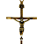 Cruz de Parede Dourada em Metal- 21 cm - O Pacote com 3 Peças - Cód.: 9633 - Imagem 5