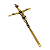 Cruz de Parede Dourada em Metal- 21 cm - O Pacote com 3 Peças - Cód.: 9633 - Imagem 2