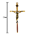 Cruz de Parede Dourada em Metal- 21 cm - O Pacote com 3 Peças - Cód.: 9633 - Imagem 3