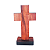 Cruz de Mesa em Madeira - 9 cm - O Pacote com 3 Peças - Cód.: 9970 - Imagem 4