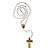 Terço Acrílico Entremeio Oval - Nossa Senhora das Graças e Coração de Jesus - O Pacote com 3 Peças - Cód.: 2120 - Imagem 2