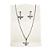 Conjunto Brincos e Colar do Divino Espirito Santo em Aço Inox - O Pacote com 3 Peças - Cód.: 9868 - Imagem 2