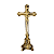 Cruz de Mesa em Metal Dourada - 17 cm - A Peça - Cód.: 2823 - Imagem 4