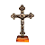 Cruz de Mesa em Metal com Medalha de São Bento - 13 cm - A Peça - Cód.: 9225 - Imagem 1