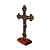 Cruz de Mesa em Metal com Medalha de São Bento - 13 cm - A Peça - Cód.: 9225 - Imagem 6