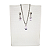 Conjunto Brincos e Colar de Nossa Senhora Aparecida Redondo em Aço Inox - O Pacote com 3 Peças - Cód.: 9868 - Imagem 2