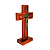 Cruz de São Bento de Mesa em Madeira - 14 cm - O Pacote com 3 Peças - Cód.: 9857 - Imagem 3