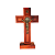 Cruz de São Bento de Mesa em Madeira - 14 cm - O Pacote com 3 Peças - Cód.: 9857 - Imagem 1