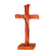 Cruz de Mesa Rustica em Madeira - 14 cm - O Pacote com 3 Peças - Cód.: 9847 - Imagem 4