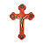 Cruz de Parede de São Bento em Madeira com Adesivo - 12.5 cm - O Pacote com 3 Peças - Cód.: 9853 - Imagem 1