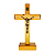 Cruz de Mesa em Madeira - 14,5 cm - O Pacote com 3 Peças - Cód.: 9859 - Imagem 1