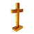 Cruz de Mesa em Madeira - 14,5 cm - O Pacote com 3 Peças - Cód.: 9859 - Imagem 4