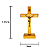 Cruz de Mesa em Madeira - 14,5 cm - O Pacote com 3 Peças - Cód.: 9859 - Imagem 2