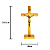 Cruz de Mesa em Madeira - 20,5 cm - O Pacote com 3 Peças - Cód.: 9858 - Imagem 2