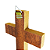 Cruz de Mesa ou Parede de São Bento em Madeira - 13,5 cm - O Pacote com 3 Peças - Cód.: 7226 - Imagem 6
