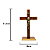 Cruz de Mesa ou Parede de São Bento em Madeira - 31,5 cm - O Pacote com 3 Peças - Cód.: 8588 - Imagem 2