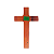 Cruz de Parede com Adesivo - 9 cm - O Pacote com 3 Peças - Cód.: 9106 - Imagem 6