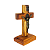 Cruz de Mesa São Bento em Madeira - 8 cm - O Pacote com 3 Peças - Cód.: 9104 - Imagem 2