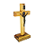 Cruz de Mesa São Bento em Madeira - 10 cm - O Pacote com 3 Peças - Cód.: 9105 - Imagem 2