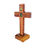 Cruz de Parede ou Mesa São Bento em Madeira - 15 cm - O Pacote com 3 Peças - Cód.: 9151 - Imagem 5