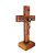 Cruz de Parede ou Mesa São Bento em Madeira - 15 cm - O Pacote com 3 Peças - Cód.: 9151 - Imagem 2