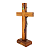 Cruz de Parede ou Mesa em Madeira - 20 cm - O Pacote com 3 Peças - Cód.: 9173 - Imagem 6