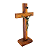Cruz de Parede ou Mesa em Madeira - 20 cm - O Pacote com 3 Peças - Cód.: 9173 - Imagem 2