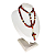 Terço Colar de Madeira com Entremeio Resinado de Nossa Senhora Aparecida e Sagrado Coração de Jesus - Pacote com 6 Peças - Cód.: 2196 - Imagem 2