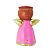 Anjo da Guarda Infantil em Resina - Rosa - O Pacote com 3 Peças - Cód.: 5502 - Imagem 2