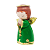 Anjo da Guarda Infantil em Resina - Verde - O Pacote com 3 Peças - Cód.: 5502 - Imagem 2