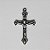 Crucifixo em níquel Envelhecido- 4 cm - Pacote com 30 peças - Cód.: 7887 - Imagem 1