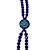 Terço Pulseira em acrílico - Azul - Nossa Senhora Aparecida - O Pacote com 6 peças - Có.: 8974 - Imagem 4