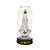 Imagem Nossa Senhora de Fátima em Plástico Transparente com LED e Cúpula e Base Cor Ouro Velho - A Unidade - Ref.: IR.FA.75 - Imagem 4