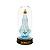 Imagem Nossa Senhora de Fátima em Plástico Transparente com LED e Cúpula e Base Cor Ouro Velho - A Unidade - Ref.: IR.FA.75 - Imagem 1