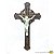 Crucifixo em plástico cor ouro velho com Cristo fosforescente  - Pacote com 3 peças - Ref.: IP.CR.13 - Imagem 1