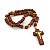 Terço em madeira marrom, cruz com cristo - A Dúzia - Cód.: 9718 - Imagem 1