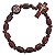 Pulseira Dezena em Madeira de São Bento com Entremeio Redondo - A dúzia - Cód.: 0925 - Imagem 1