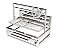 Parrilla Central Fuego Pro Elev Slim - Imagem 1