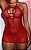 Mini vestido Personalizado | Arrastão  vermelho - Imagem 7