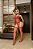 Espartilho Personalizado de tule - Vermelho - Imagem 3