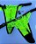 Calcinha personalizada semi fio| triângulo - Verde neon - Imagem 1